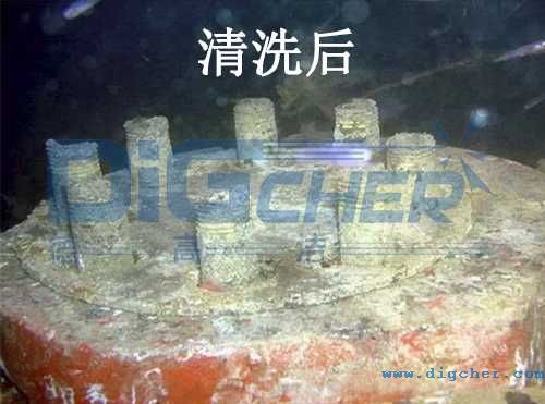 海底石油管道清洗后